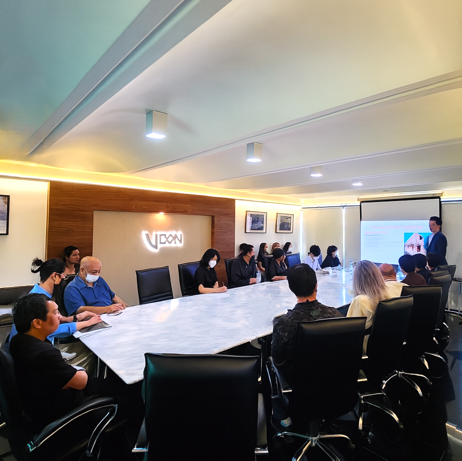Team meeting in a conference room